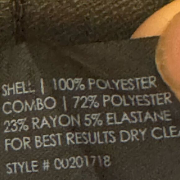 CLUB MONACO Wom Sz 2‎ Ashton Dress Ponte Knit Black Exposed Zip Leaf Print Black - Picture 6 of 8